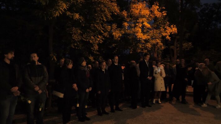 1956-os megemlékezés a Kiscelli Múzeumnál