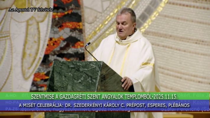 szentmise 2025 november 15