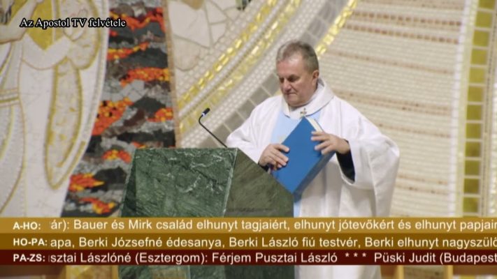 szentmise 2025 november 21