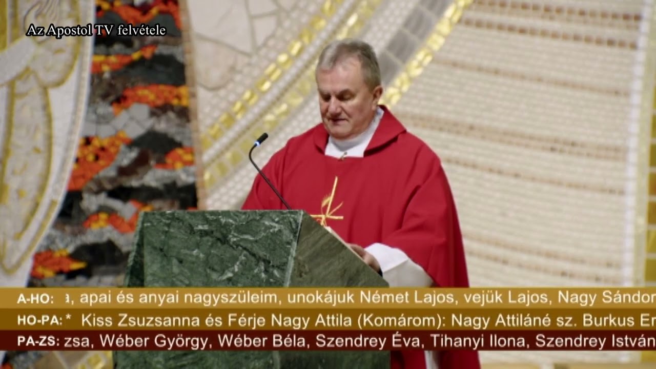 szentmise 2025 november 22